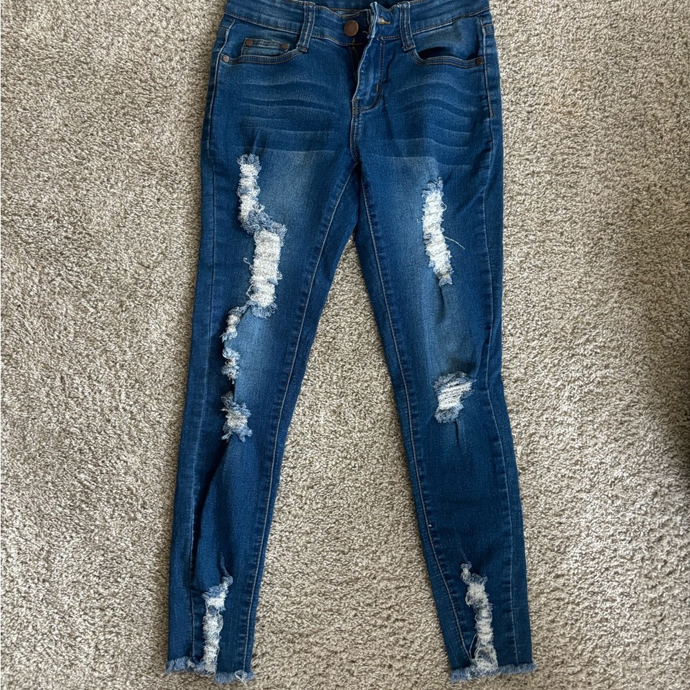 UWJ Ripped Blue Jeans